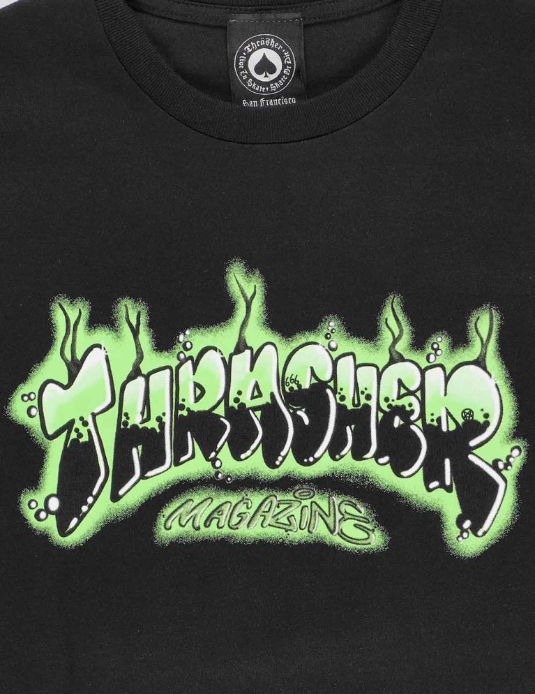 T-shirt THRASHER airbrush tee nero